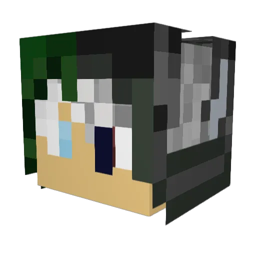 TimS14 Minecraft avatar head, 3D render