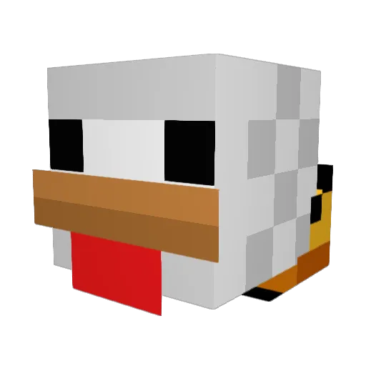 TimSuos Minecraft avatar head, 3D render