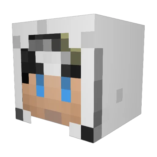 TimTej Minecraft avatar head, 3D render