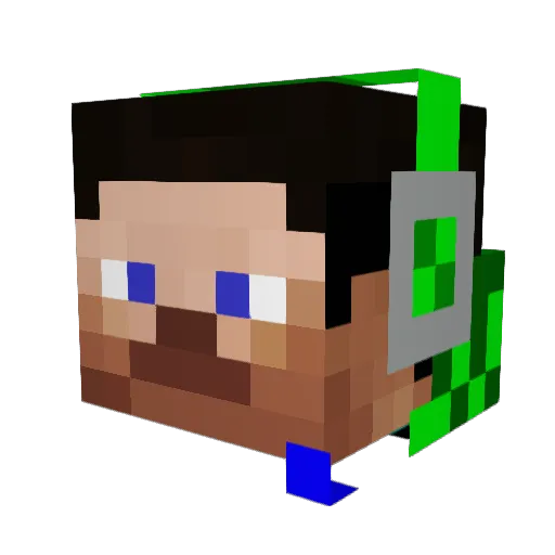 TimTheKnight10X Minecraft avatar head, 3D render