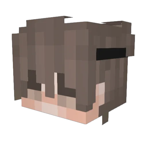 TimThick Minecraft avatar head, 3D render