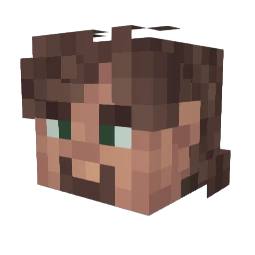 TimTim76 Minecraft avatar head, 3D render