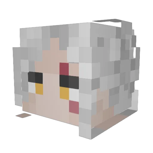 TimTims Minecraft avatar head, 3D render