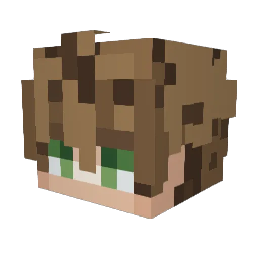 TimW756 Minecraft avatar head, 3D render