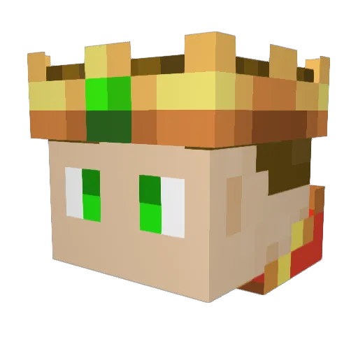 Tim_El Minecraft avatar head, 3D render