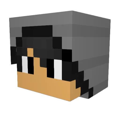 Tim_Habey Minecraft avatar head, 3D render