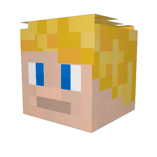 Tim_Mas Minecraft avatar head, 3D render