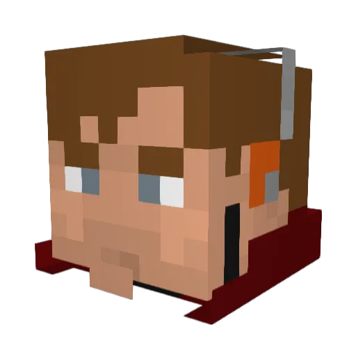 Tim_the_Taaaank Minecraft avatar head, 3D render