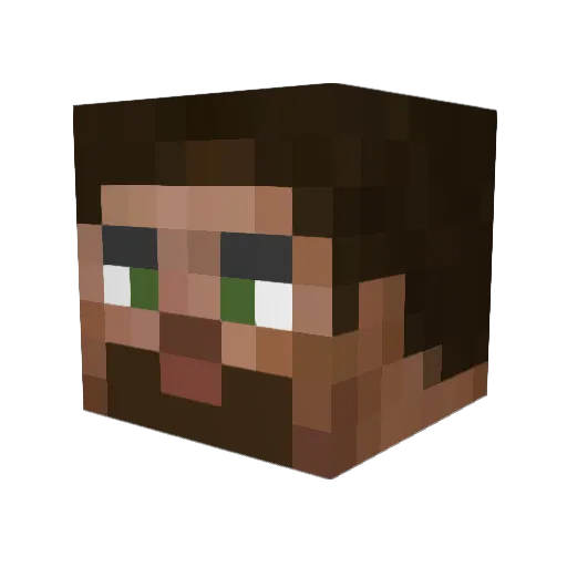 Tima2707 Minecraft avatar head, 3D render