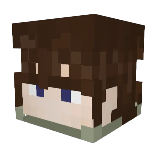 Timalex1102 Minecraft avatar head, 3D render