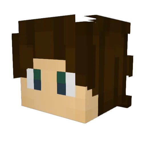 Timathy111 Minecraft avatar head, 3D render
