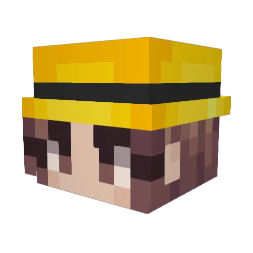Timatillo Minecraft avatar head, 3D render
