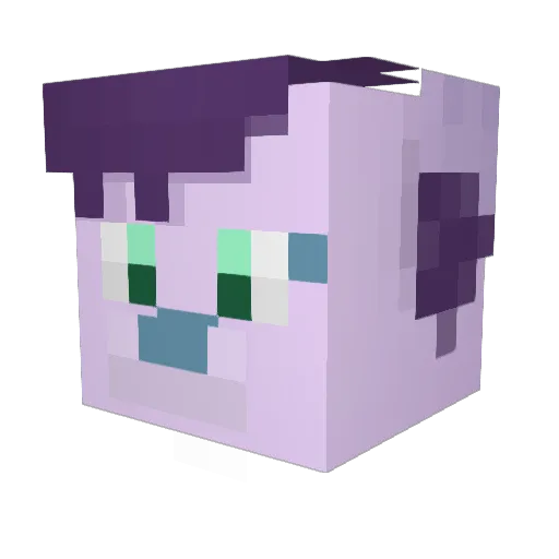 Timbermutt Minecraft avatar head, 3D render