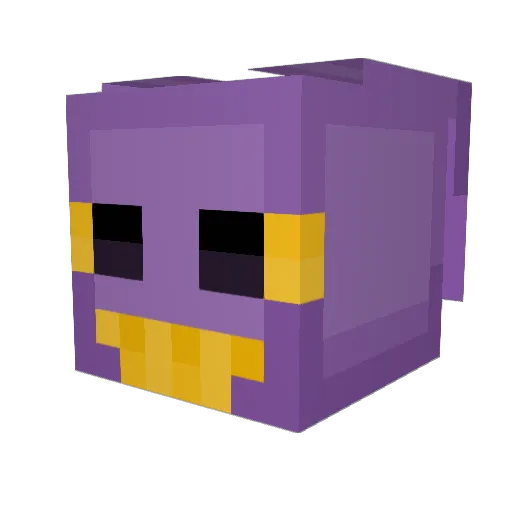 Timbiras Minecraft avatar head, 3D render