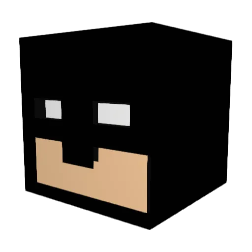 Timbo45 Minecraft avatar head, 3D render