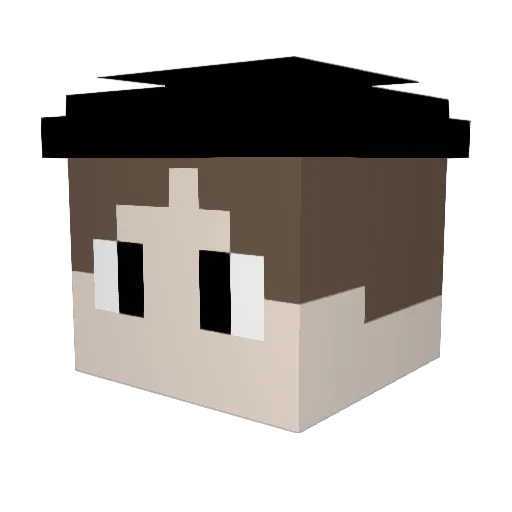 TimboSliceee Minecraft avatar head, 3D render