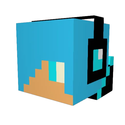 Timbo_23 Minecraft avatar head, 3D render