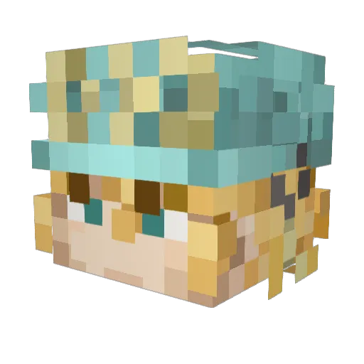 TimboisDead Minecraft avatar head, 3D render