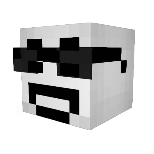 Timbotanix Minecraft avatar head, 3D render