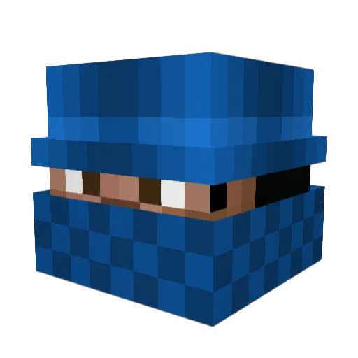Timbro_ Minecraft avatar head, 3D render