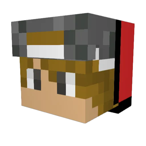 Timduude Minecraft avatar head, 3D render