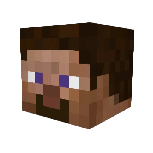 Time2fall Minecraft avatar head, 3D render