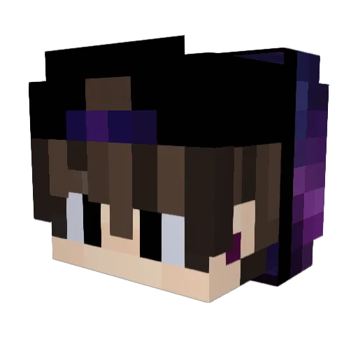 Time32100 Minecraft avatar head, 3D render