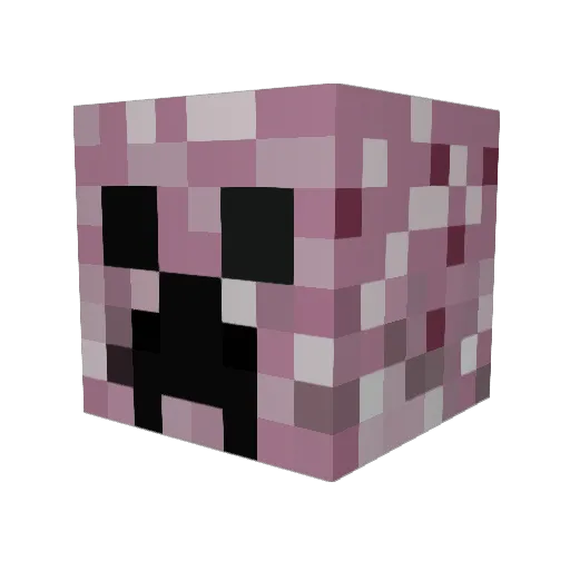 Time4u2fly Minecraft avatar head, 3D render