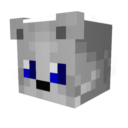 TimeForSVX Minecraft avatar head, 3D render