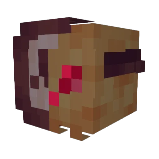 TimeFracture Minecraft avatar head, 3D render