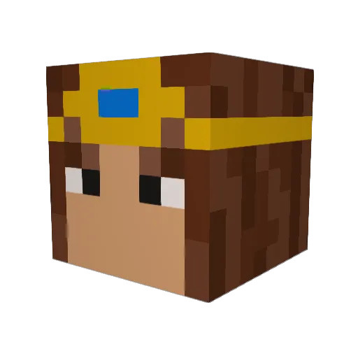 TimeLady2015 Minecraft avatar head, 3D render