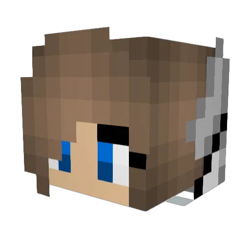TimeLessWhisper2 Minecraft avatar head, 3D render