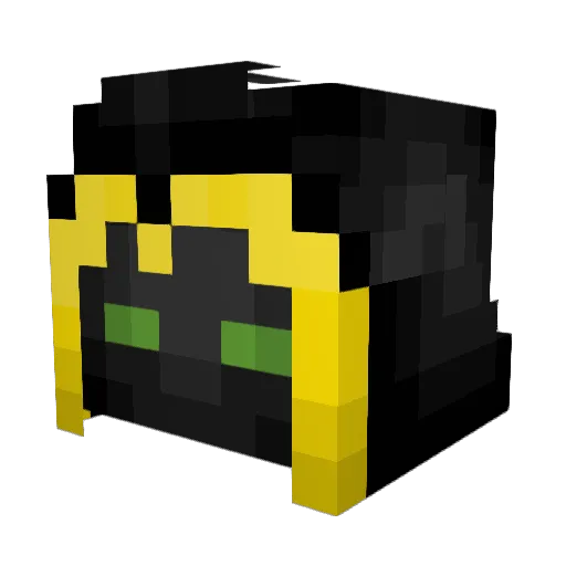TimeNinja Minecraft avatar head, 3D render