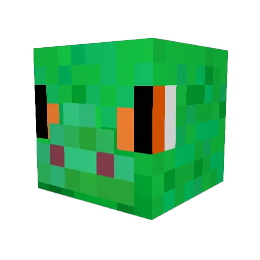 TimeThief Minecraft avatar head, 3D render
