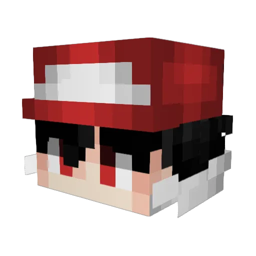 TimeToDel Minecraft avatar head, 3D render