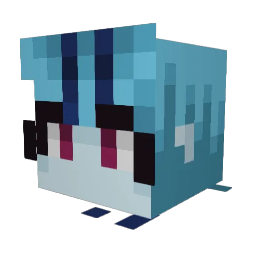 TimeToGitGud Minecraft avatar head, 3D render