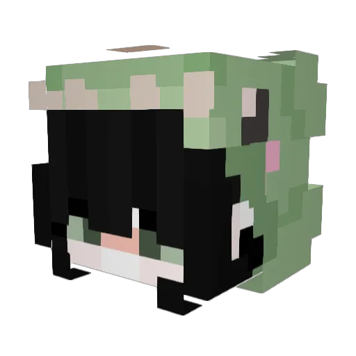 TimeToGoblin Minecraft avatar head, 3D render