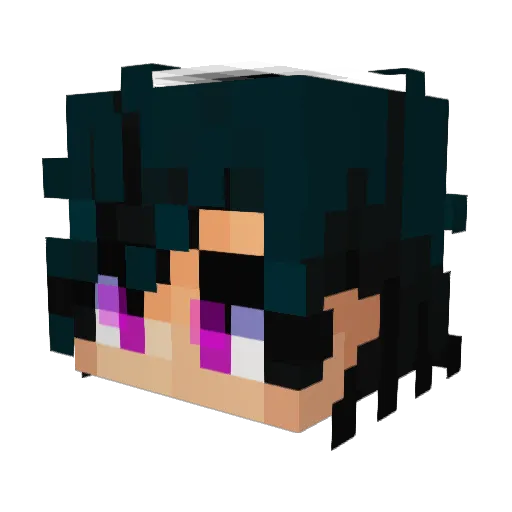 TimeVix Minecraft avatar head, 3D render