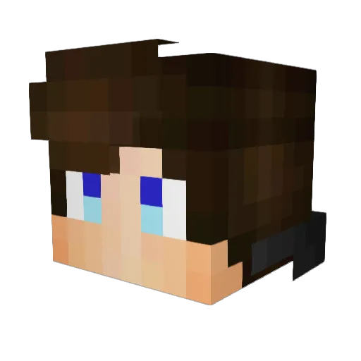 TimeZ_47 Minecraft avatar head, 3D render