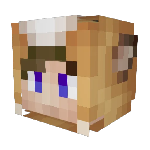 Time_Brake Minecraft avatar head, 3D render