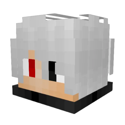 Time_Dominat Minecraft avatar head, 3D render