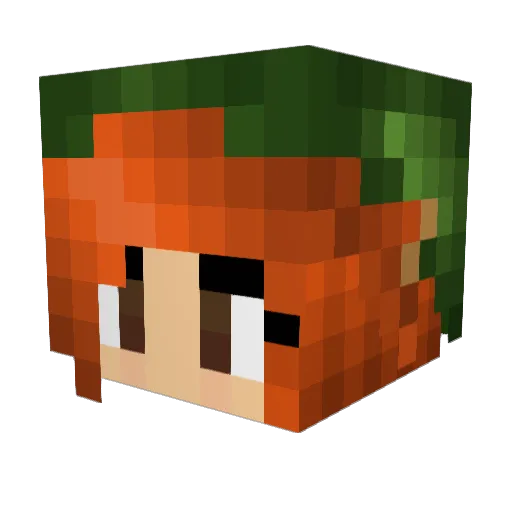 Time_Mistress Minecraft avatar head, 3D render