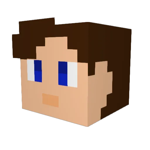 Time_Traveler Minecraft avatar head, 3D render