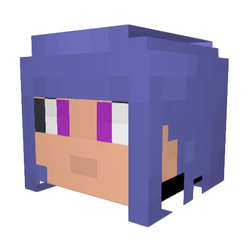 Time_Traveler_0 Minecraft avatar head, 3D render