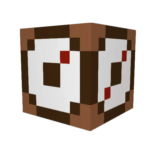 Time_less_ Minecraft avatar head, 3D render