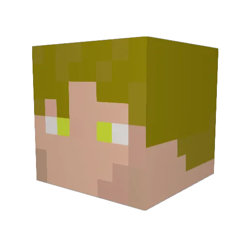 Timealan12 Minecraft avatar head, 3D render