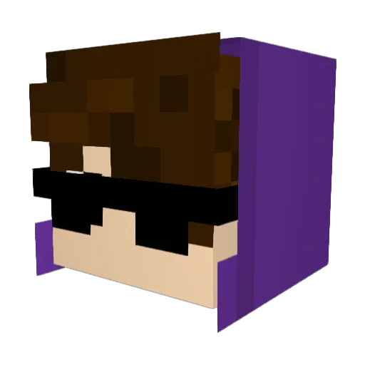Timeklyk Minecraft avatar head, 3D render