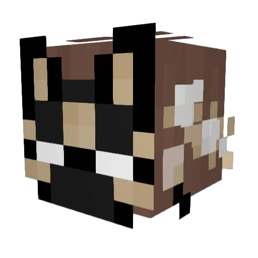 TimelessArcher Minecraft avatar head, 3D render