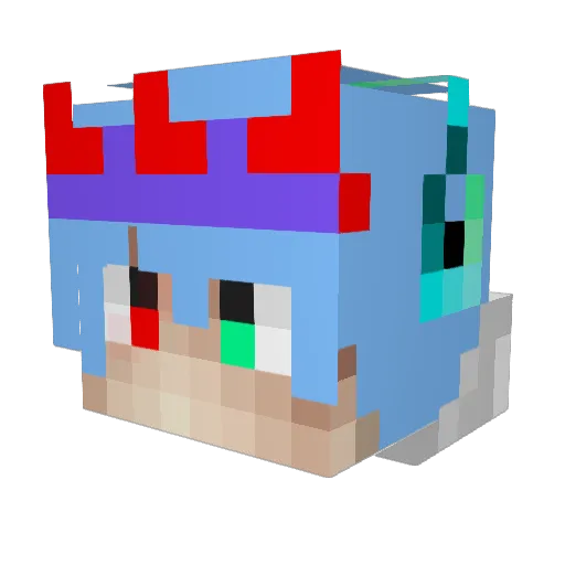 TimelessBongoawa Minecraft avatar head, 3D render