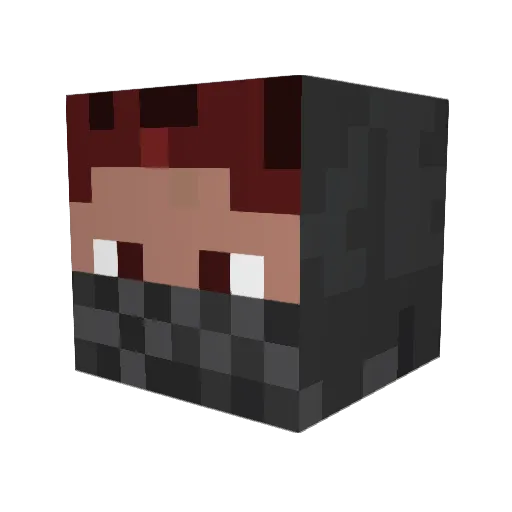 TimelessBot5 Minecraft avatar head, 3D render